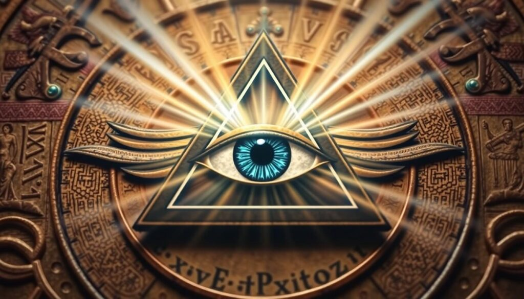 Is the Illuminati real — symbolic eye of providence representing the Illuminati Brotherhood and its hidden influence system